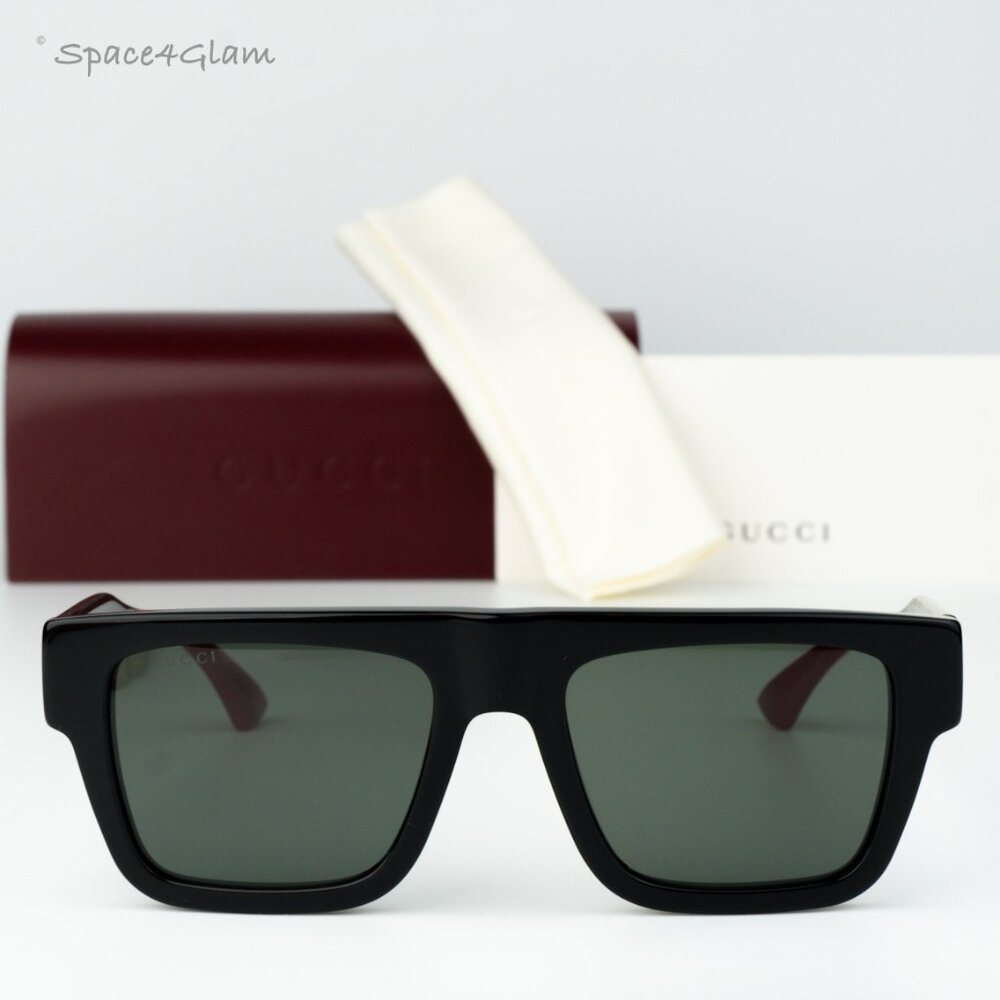 Gucci Men Sunglasses Black Grey Square GG1868S 001 NEW AUTHENTIC